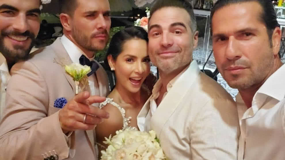 Carmen Villalobos y Sebastián Caicedo se casan y muestran fotos de su boda